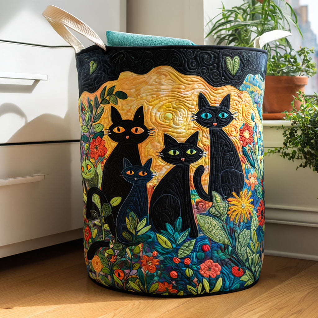 Garden Guardians Quilted Laundry Basket Unique Gift For Laundry Lovers