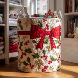 Warm Wishes Quilted Laundry Basket Father�s Day Merch Gift