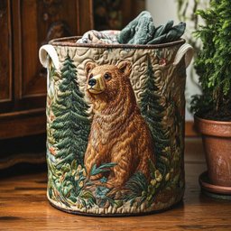 Golden Bear Days Quilted Laundry Basket Anniversary Merch Gift