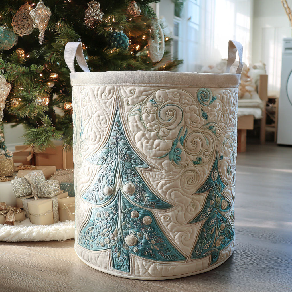 Frosted Joy Quilted Laundry Basket Valentine�s Day Merch Gift
