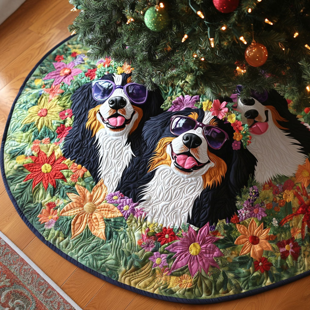 Swiss Meadows Quilted Christmas Tree Skirt Exclusive Holiday Tree Skirt Gift for Families