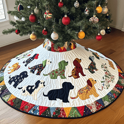 Christmas Beagle Quilted Tree Skirt Best New Year Gift Merch