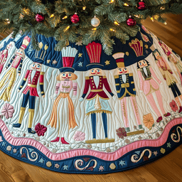 Christmas Nutcracker Quilted Tree Skirt Best Gift Merch For Him