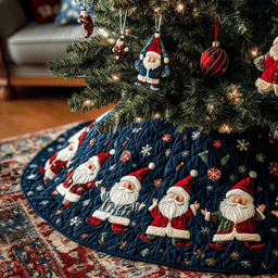 Christmas Gnome Quilted Tree Skirt Thoughtful Valentine�s Day Gift Merch