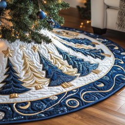 Christmas Tree Quilted Tree Skirt Meaningful Anniversary Gift Merch