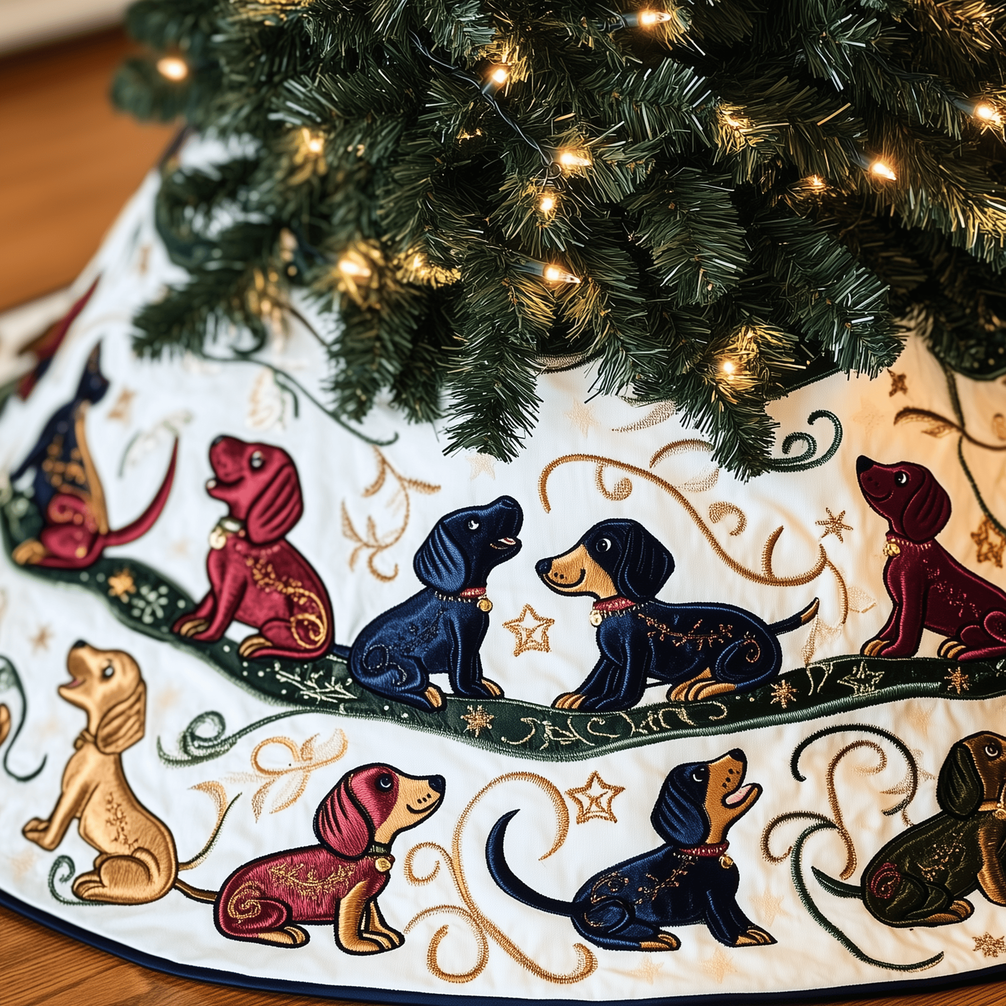 Dachshund Quilted Tree Skirt Memorable Graduation Gift Merch