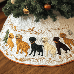 Labrador Retriever Quilted Tree Skirt Heartwarming Father�s Day Gift Merch