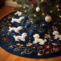 Westie Quilted Tree Skirt Lovely Mother�s Day Gift Merch