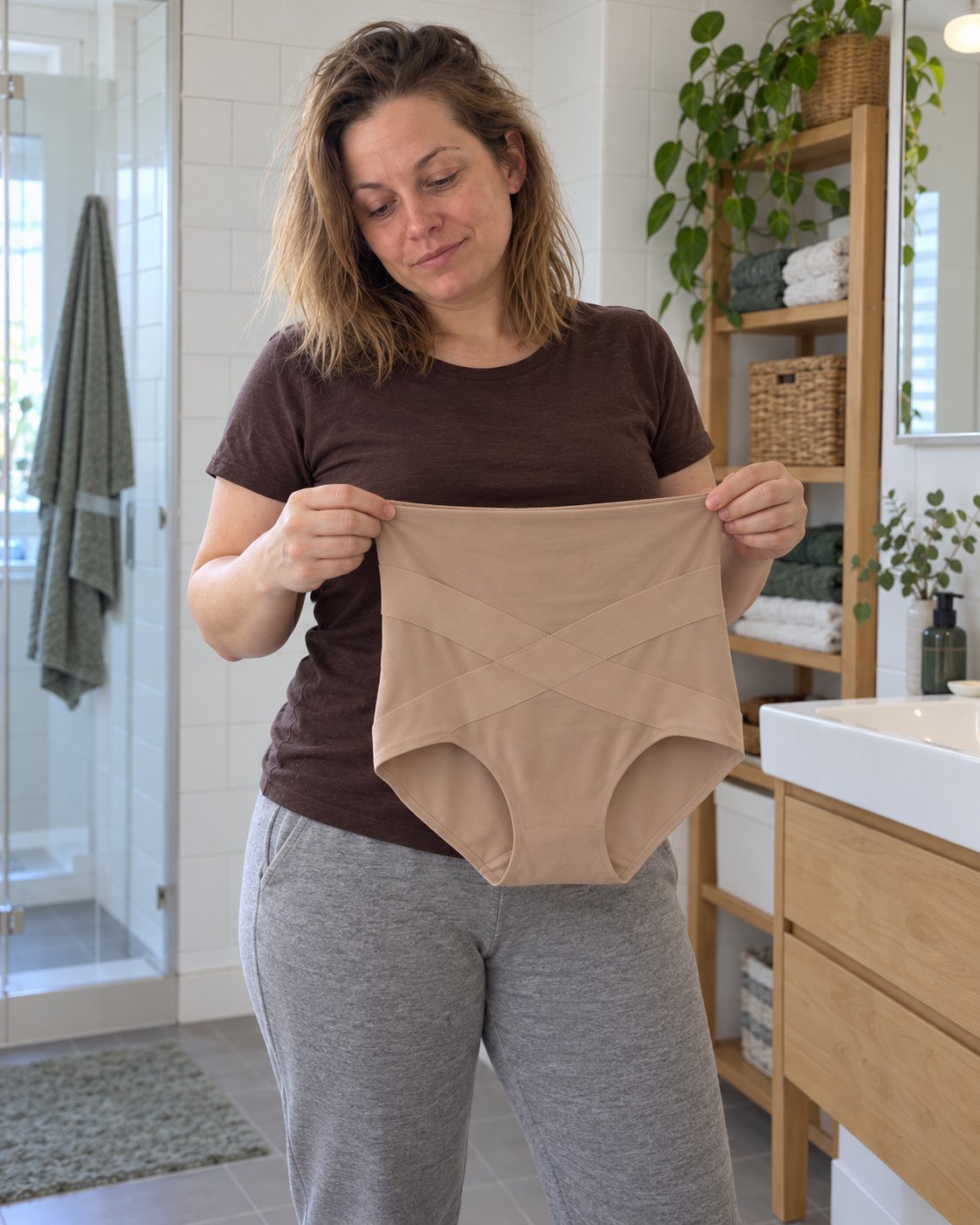 Der ILONOU Shape-Slip in Nude, kurz vor dem ersten Tragen