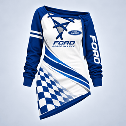 Ford Motorsport Checkered Flag Lace-Up Sweatshirt