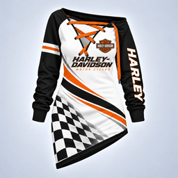 Harley-Davidson Motorsport Checkered Flag Lace-Up Sweatshirt