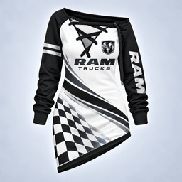 RAM Motorsport Checkered Flag Lace-Up Sweatshirt