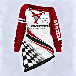 Mazda Motorsport Checkered Flag Lace-Up Sweatshirt
