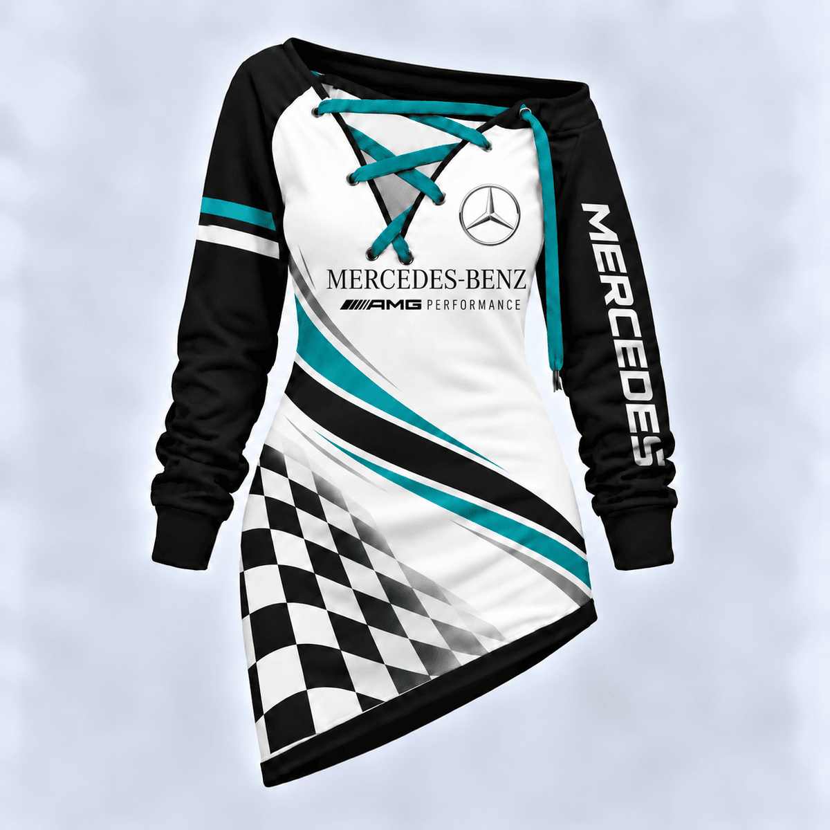 Mercedes-Benz Motorsport Checkered Flag Lace-Up Sweatshirt