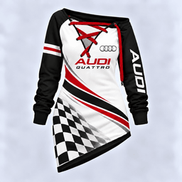Audi Motorsport Checkered Flag Lace-Up Sweatshirt