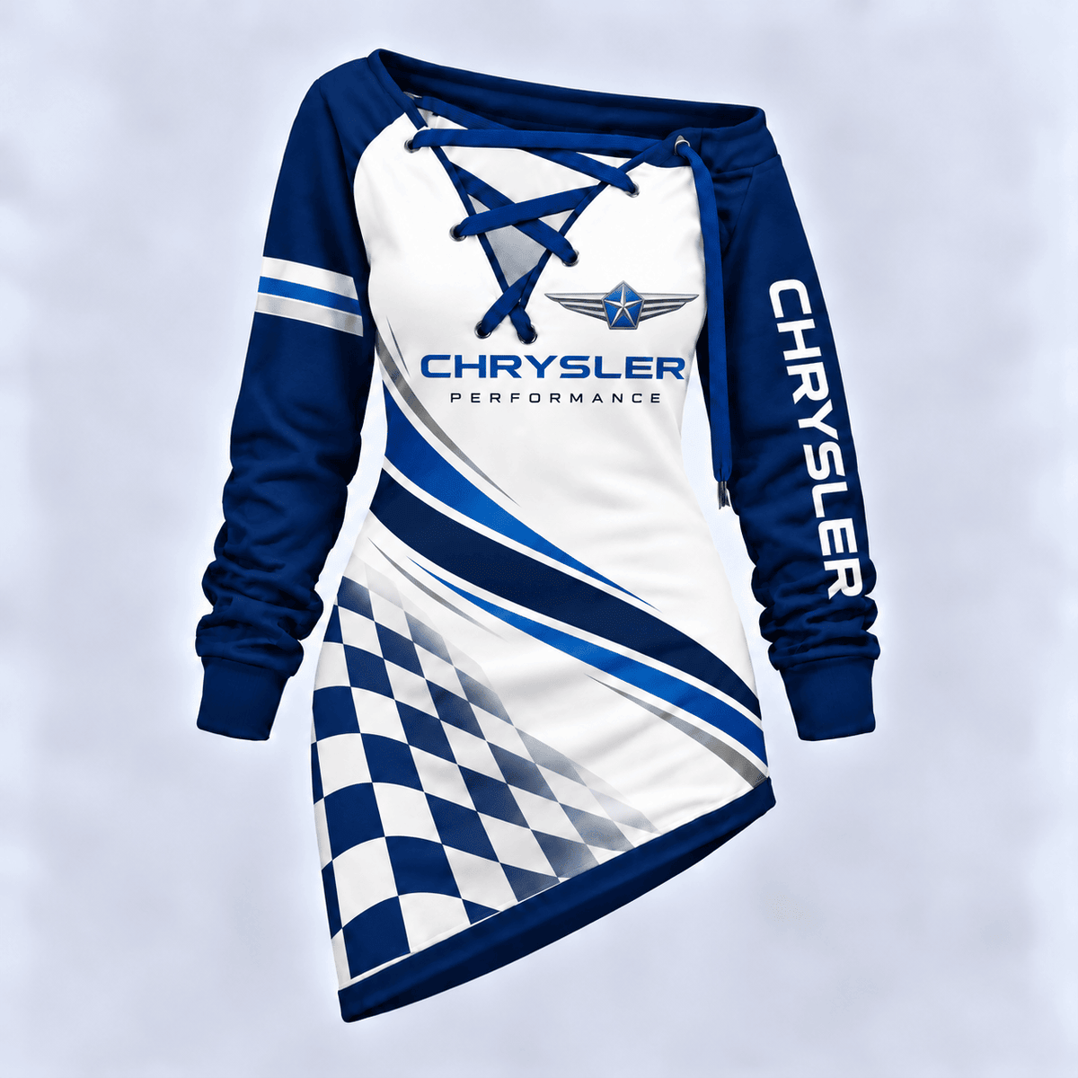 Chrysler Motorsport Checkered Flag Lace-Up Sweatshirt