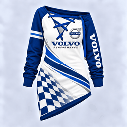Volvo Motorsport Checkered Flag Lace-Up Sweatshirt