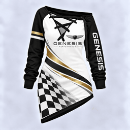 Genesis Motorsport Checkered Flag Lace-Up Sweatshirt