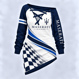 Maserati Motorsport Checkered Flag Lace-Up Sweatshirt