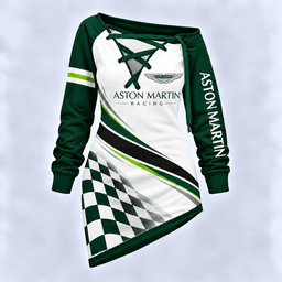 Aston Martin Motorsport Checkered Flag Lace-Up Sweatshirt