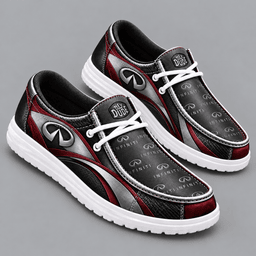 Infiniti Premium Men's Luxury Geometric Monogram Pattern Hey Dude Style Casual Slip-On Loafers Lightweight Comfort Walking Shoes NDN cover
