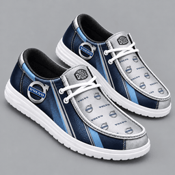 Volvo Premium Men's Luxury Geometric Monogram Pattern Hey Dude Style Casual Slip-On Loafers Lightweight Comfort Walking Shoes NDN cover