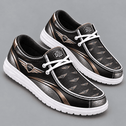Genesis Premium Men's Luxury Geometric Monogram Pattern Hey Dude Style Casual Slip-On Loafers Lightweight Comfort Walking Shoes NDN cover