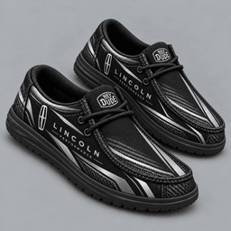 Lincoln | Premium Men's Carbon Fiber Velocity Stripe Graphic Hey Dude Style Casual Slip-On Loafers Lightweight Comfort Walking Shoes NDN cover