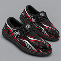 Buick | Premium Men's Aero Motion Speedline Graphic Hey Dude Style Casual Slip-On Loafers Lightweight Comfort Walking Shoes NDN cover