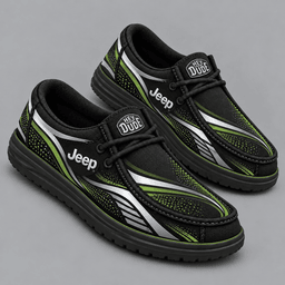 Jeep | Premium Men's Aero Motion Speedline Graphic Hey Dude Style Casual Slip-On Loafers Lightweight Comfort Walking Shoes NDN cover