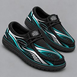 Lucid | Premium Men's Aero Motion Speedline Graphic Hey Dude Style Casual Slip-On Loafers Lightweight Comfort Walking Shoes NDN cover