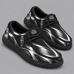 Lincoln | Premium Men's Dynamic Racing Stripe Graphic Hey Dude Style Casual Slip-On Loafers Lightweight Comfort Walking Shoes NDN cover