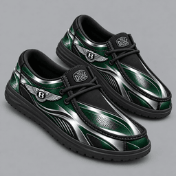 Bentley | Premium Men's Dynamic Racing Stripe Graphic Hey Dude Style Casual Slip-On Loafers Lightweight Comfort Walking Shoes NDN cover