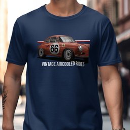Vintage AirCooled Rides Racer T-Shirt