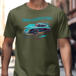 Vintage AirCooled Rides Retro Racer T-Shirt