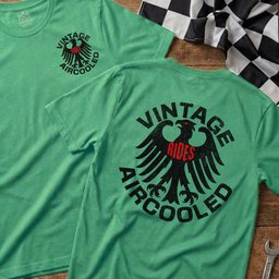 Vintage AirCooled Rides Eagle T-Shirt/ Long Sleeve/ Hoodie (2-Sided)