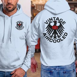 Vintage AirCooled Rides Eagle T-Shirt/ Long Sleeve/ Hoodie (2-Sided)