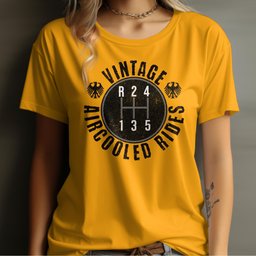 Vintage AirCooled Rides 5-Speed T-Shirt