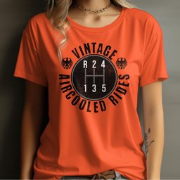 Vintage AirCooled Rides 5-Speed T-Shirt