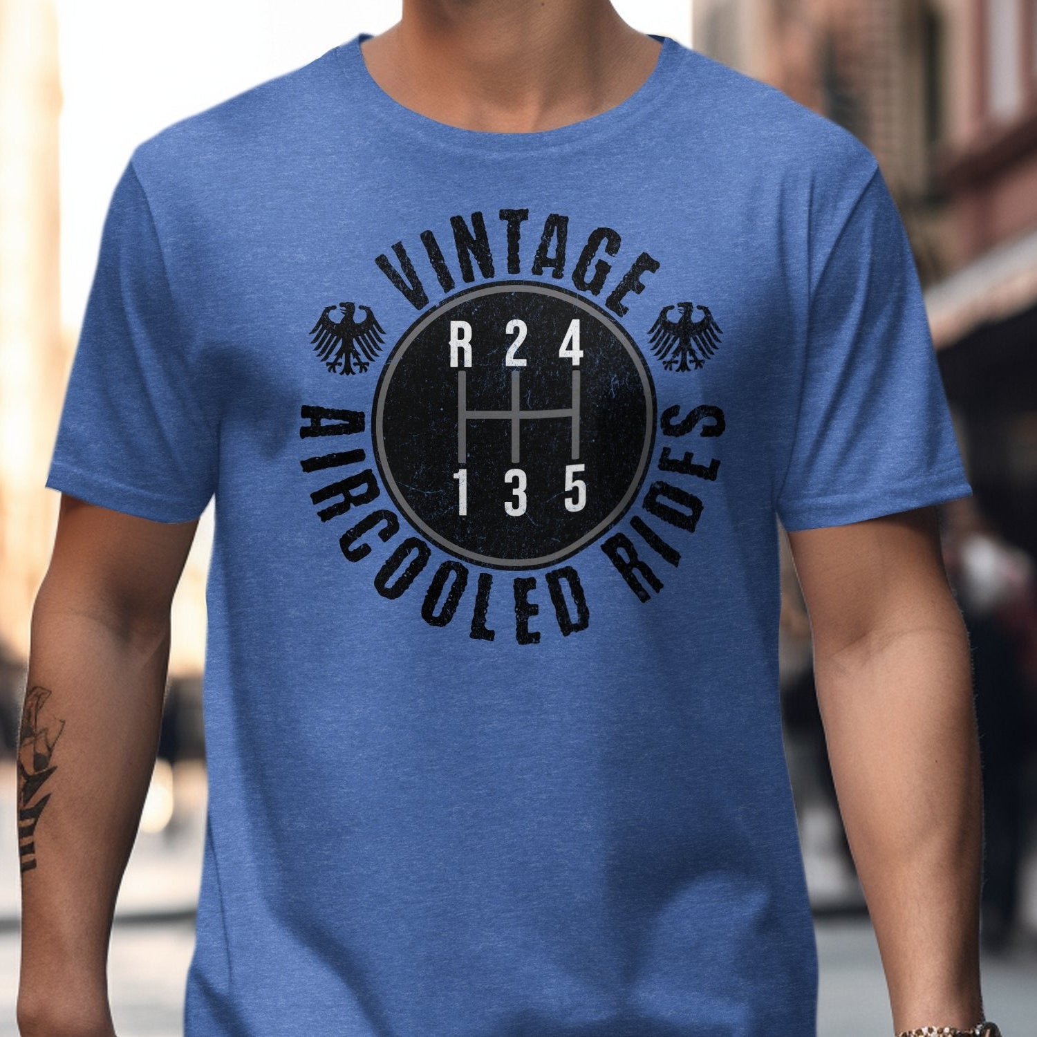 Vintage AirCooled Rides 5-Speed T-Shirt
