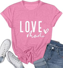 Mama Shirts for Women Thanksgiving Shirts Cute Mama Letter Graphic Tee Shirts Summer Casual Tops Mother Shirt