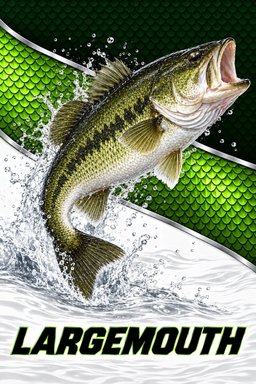 Largemouth Bass tournament tee, back print design