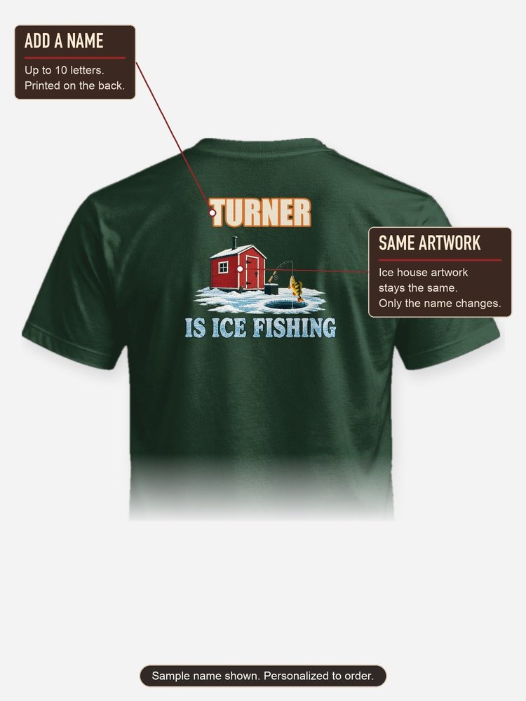 Custom Name Is Ice Fishing Funny Fishing Shirt - where your name is printed