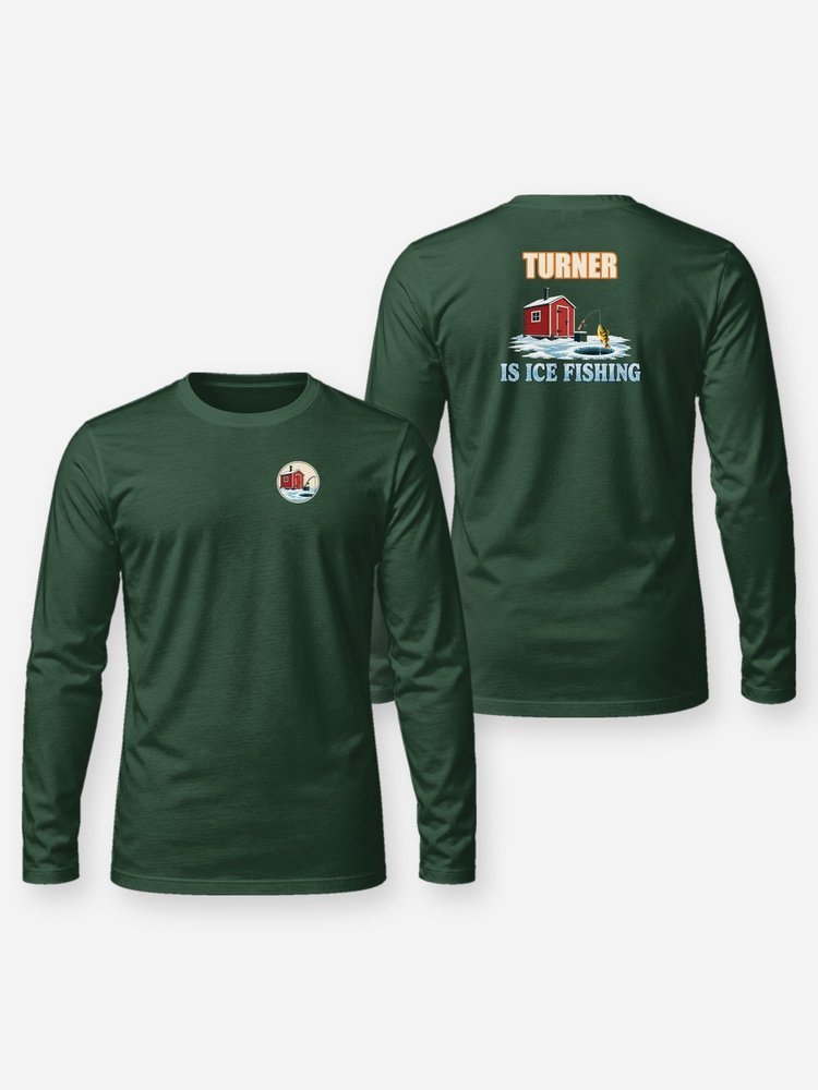 Custom Name Is Ice Fishing Funny Fishing Shirt - Long Sleeve