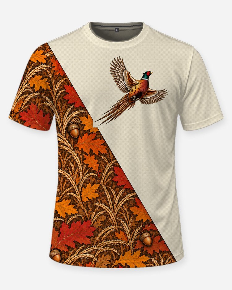 Custom Name Ring-Necked Pheasant Upland Hunting Jersey Shirt - front