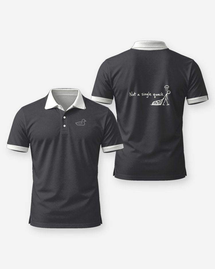 Not A Single Quack Funny Duck Hunting Skunked T-Shirt - Polo