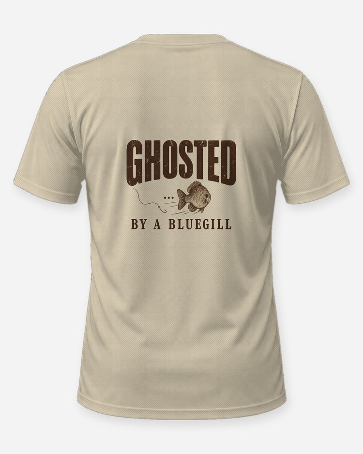 Ghosted By A Bluegill Funny Panfish Fishing T-Shirt - back