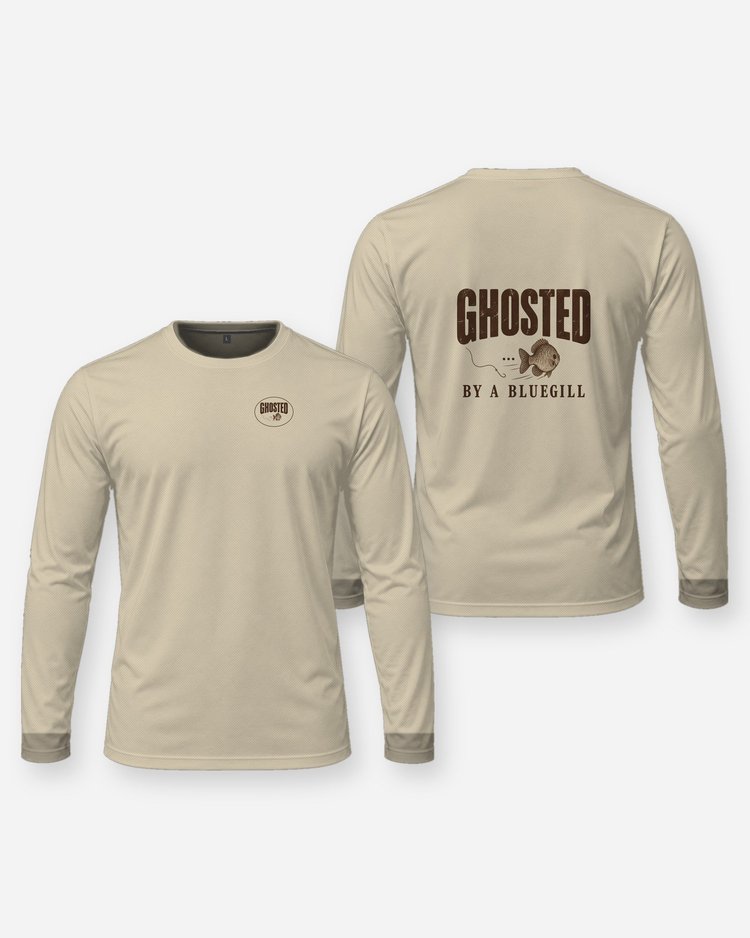 Ghosted By A Bluegill Funny Panfish Fishing T-Shirt - Long Sleeve