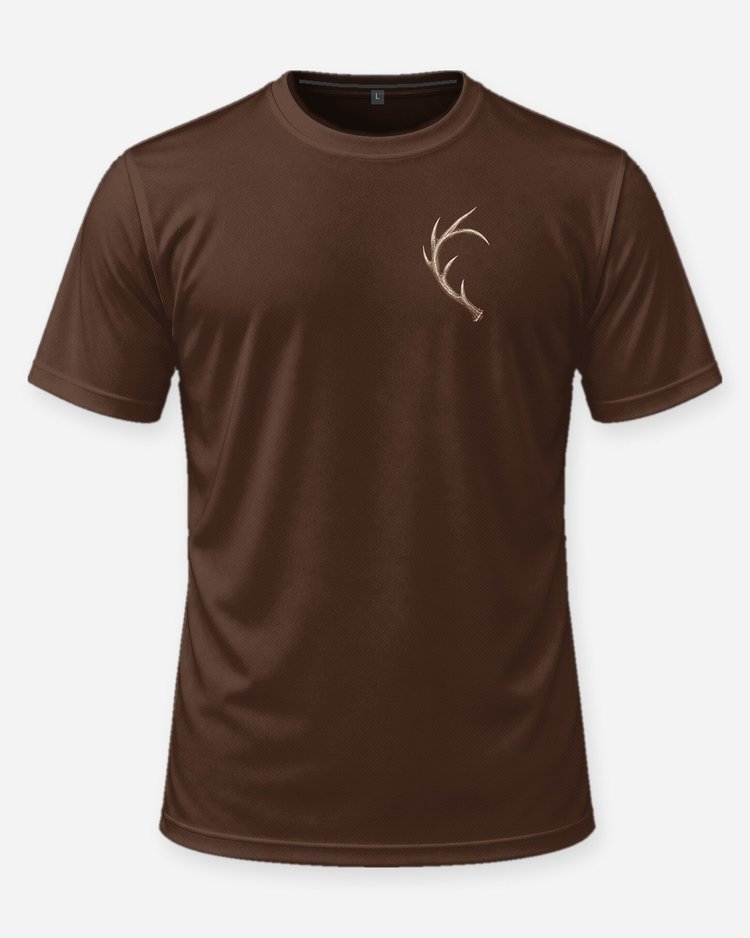Antler Heart Custom Name Hunting Couple T-Shirt - front