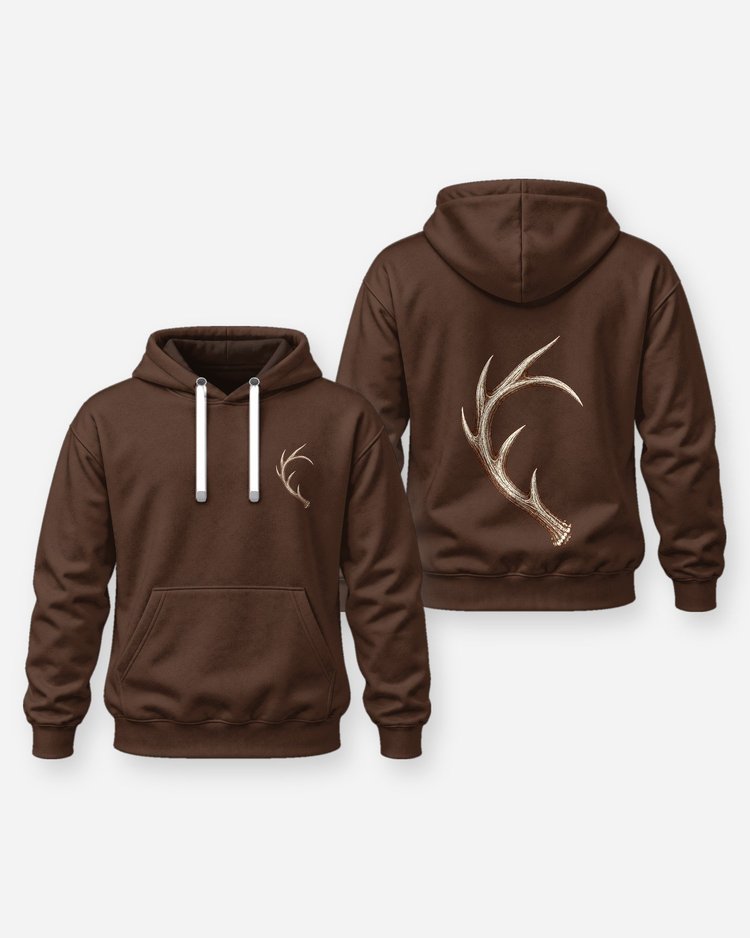 Antler Heart Custom Name Hunting Couple T-Shirt - Hoodie